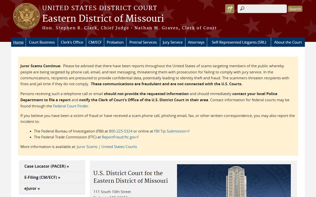 Ripley County Circuit Court federal district court distinction