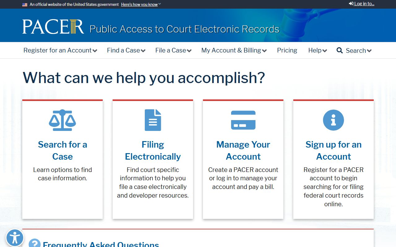 Ripley County federal court records PACER access